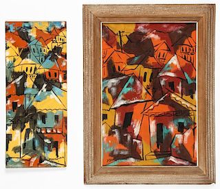 Paul Beauvoir (Haitian, 1932-1972) 2 Paintings
