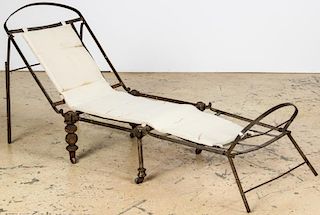 19th C Folding Campaign Daybed