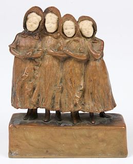 Peter Tereszczuk, Austrian (1875-1963) Figural Bronze Group