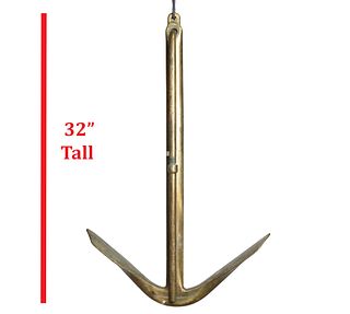 Impressive 30lbs Solid Brass Ships Anchor 