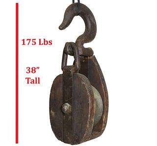 Mammoth 175lbs Ships Pulley Block and Tackle 