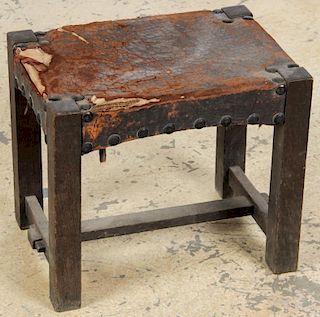 Early Arts and Crafts Footstool