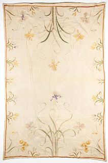 Period Arts and Crafts Crewel Work Tapestry