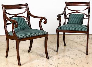 2 American Empire Style Dining Chairs