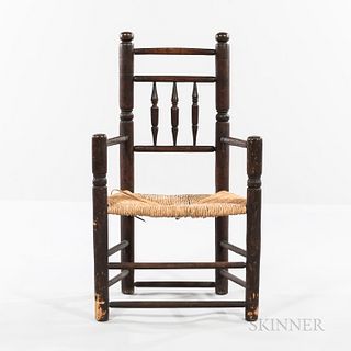 Ash and Maple Turned Great Chair