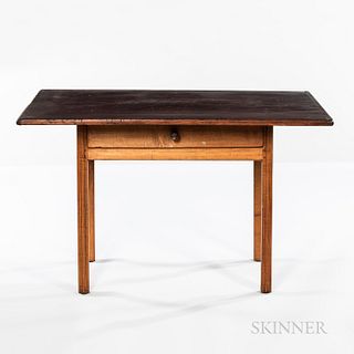 Chippendale Tiger Maple and Pine Table