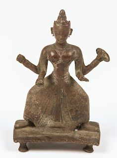Rare Bronze Durga Statue, Ca. 1800