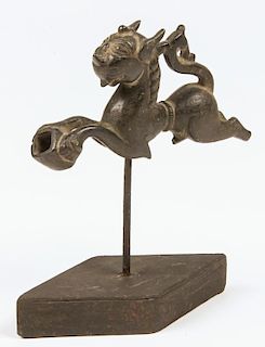 Bronze Lion Figure, Ca. 1800