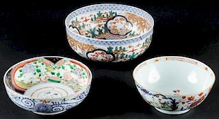 3 Antique Porcelain Bowls