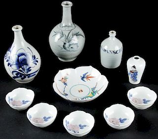 10 pc Antique Asian Porcelain Collection