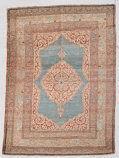 Antique Hadji Jalili Tabriz Rug: 4' x 6' (122 x 183 cm)