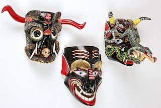 3 Mexican Festival Masks