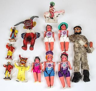12 Vintage Mexican Folk Life Artifacts