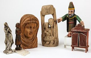 6 Vintage Mexican Christian Relics