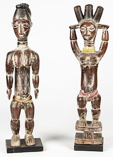 2 African Mende Figures