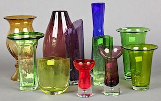 Mixed Lot of Blenko Style Glass