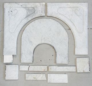 Marble Fireplace Fragments
