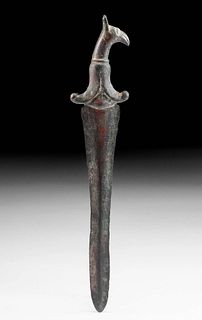 Rare Greco-Persian Bronze Dagger w/ Griffin Head