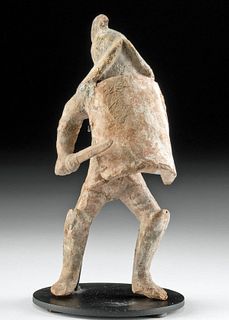 Rare Roman Terracotta Murmillo Gladiator Figure