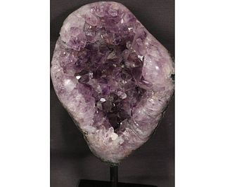 AMETHYST CLUSTER WITH INCLUSIONS