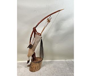 BOW AND ARROW WITH SHEATH SCULPTURE