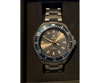 NEW SHEILD ABYSS BLUE/GRAY 43MM DIVER WATCH