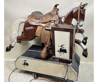 VINTAGE COIN OPERATED HORSE RIDE