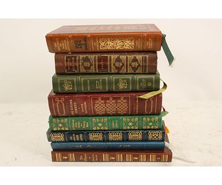 MIXED LOT OF 8 LEATHER BOUND BOOKS