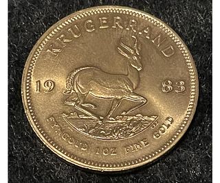 1983 SOUTH AFRICAN KRUGERRAND 1oz 22kt COIN