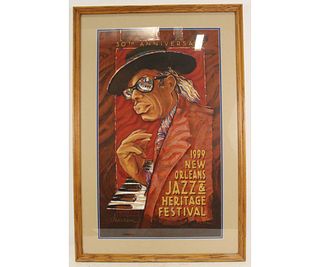 1999 NEW ORLEANS JAZZ & HERTAGE FESTIVAL POSTER