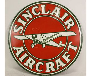 DOUBLE SIDED SINCLAIR AIRCRAFT SIGN