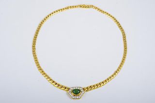 VCA Diamond Emerald Necklace