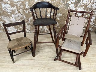 Highchair and Child's Chairs