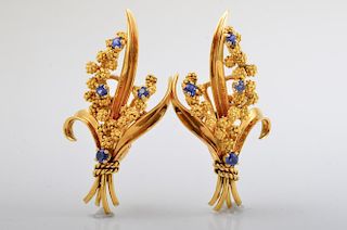 Fred Sapphire Gold Earrings