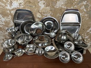 Danish Modern Stainless Steel Kitchen Accessories