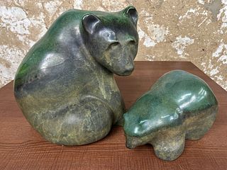 Two Pottery Bears