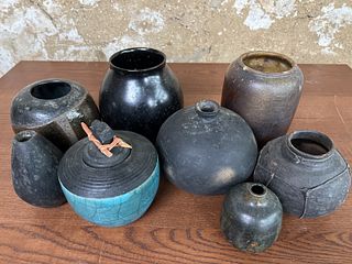 Eight Pottery Vessels