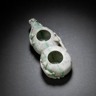 Carved Jadeite Chilong Washer
