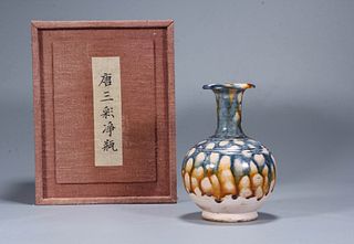 Sancai Glaze Buddhist Vase