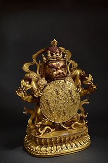 Gilt-Bronze Figure Of Six Dharmas Of Samsara