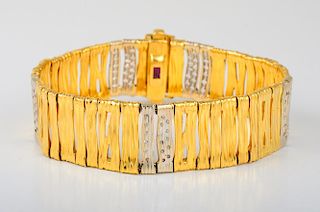 Roberto Coin Gold Diamond Bracelet
