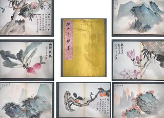 Zhang Daqian, Chinese Flower Painting Paper Album