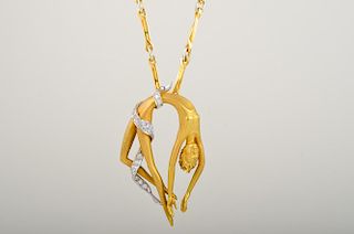 Carrera Citrine Diamond Necklace