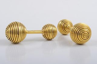Tiffany Gold Ball Cufflinks