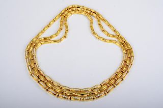 Tiffany Gold Diamond Necklace