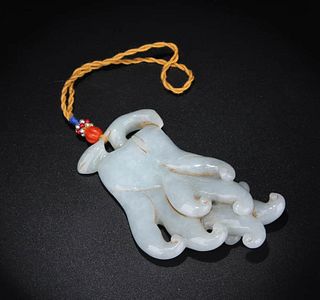 Carved Jadeite Buddha Hand