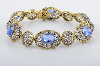 Buccellati Sapphire Diamond Bracelet