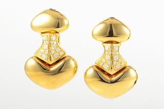 Marina B Gold Diamond Earrings