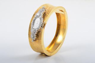 Diamond Gold Bangle Watch