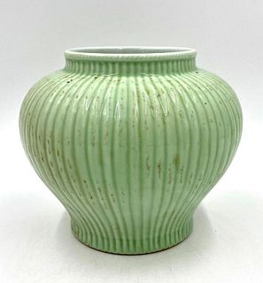 Chinese Qing Style Celadon Glaze Vase